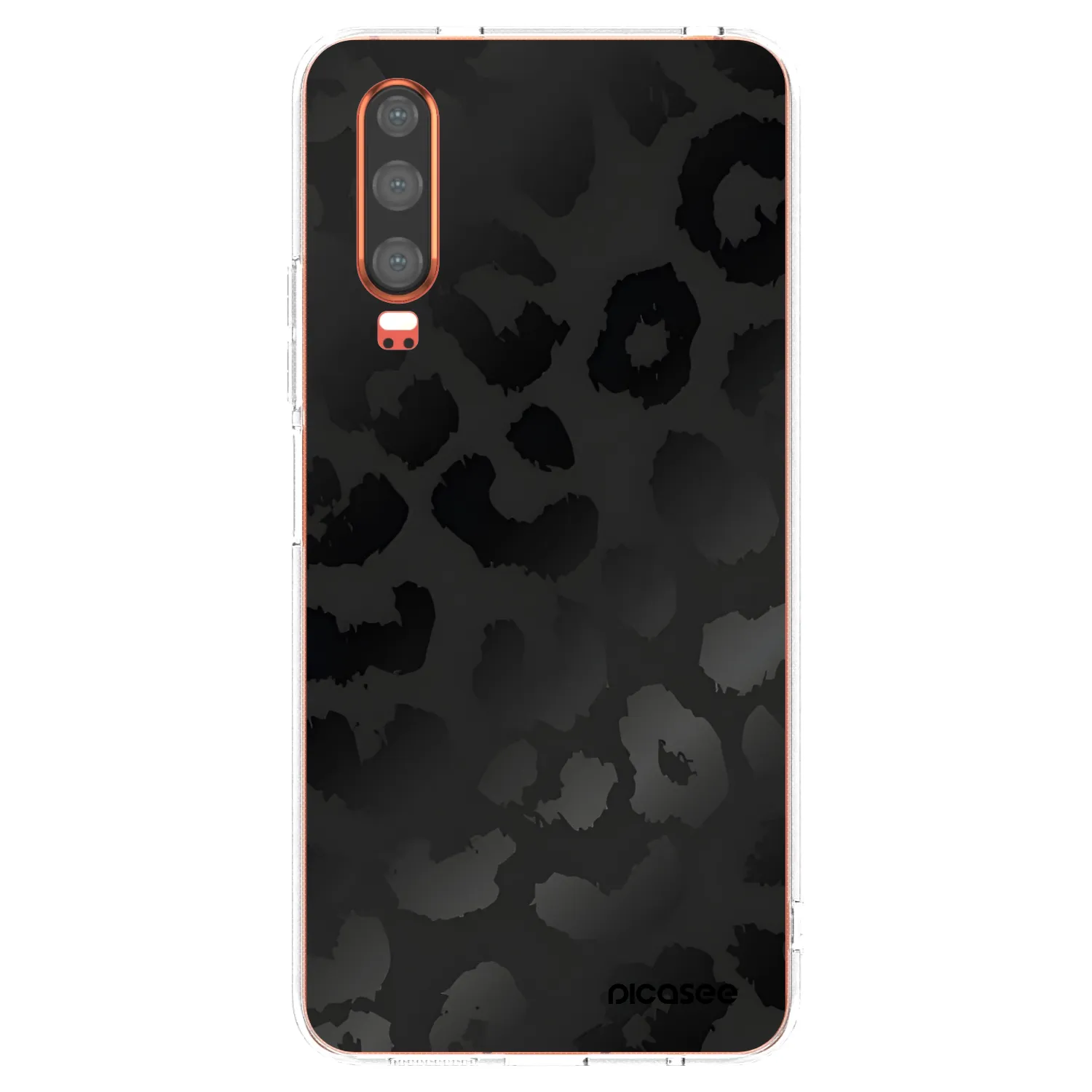 Picasee Huawei P30 Hülle - Transparentes Silikon - Midnight Leopard