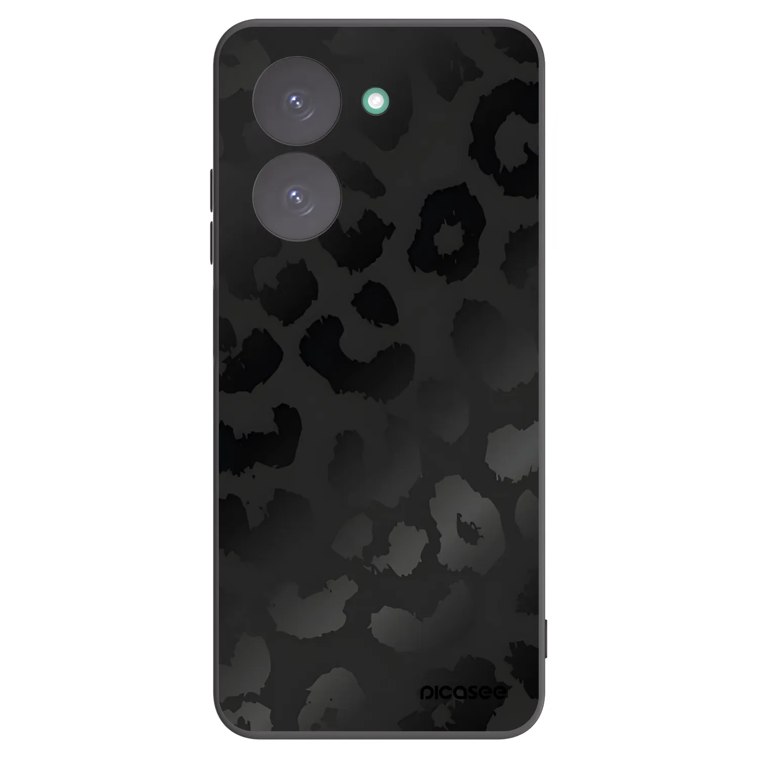 Picasee Xiaomi Redmi A5 Hülle - Schwarzes Silikon - Midnight Leopard