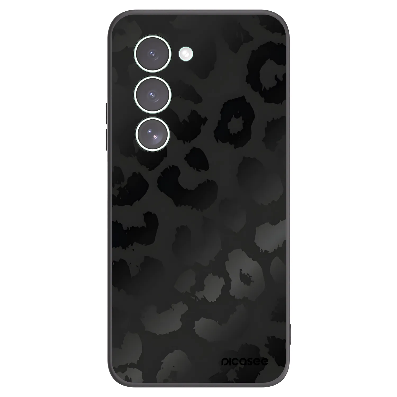 Picasee Xiaomi Redmi 15 5G Hülle - Schwarzes Silikon - Midnight Leopard