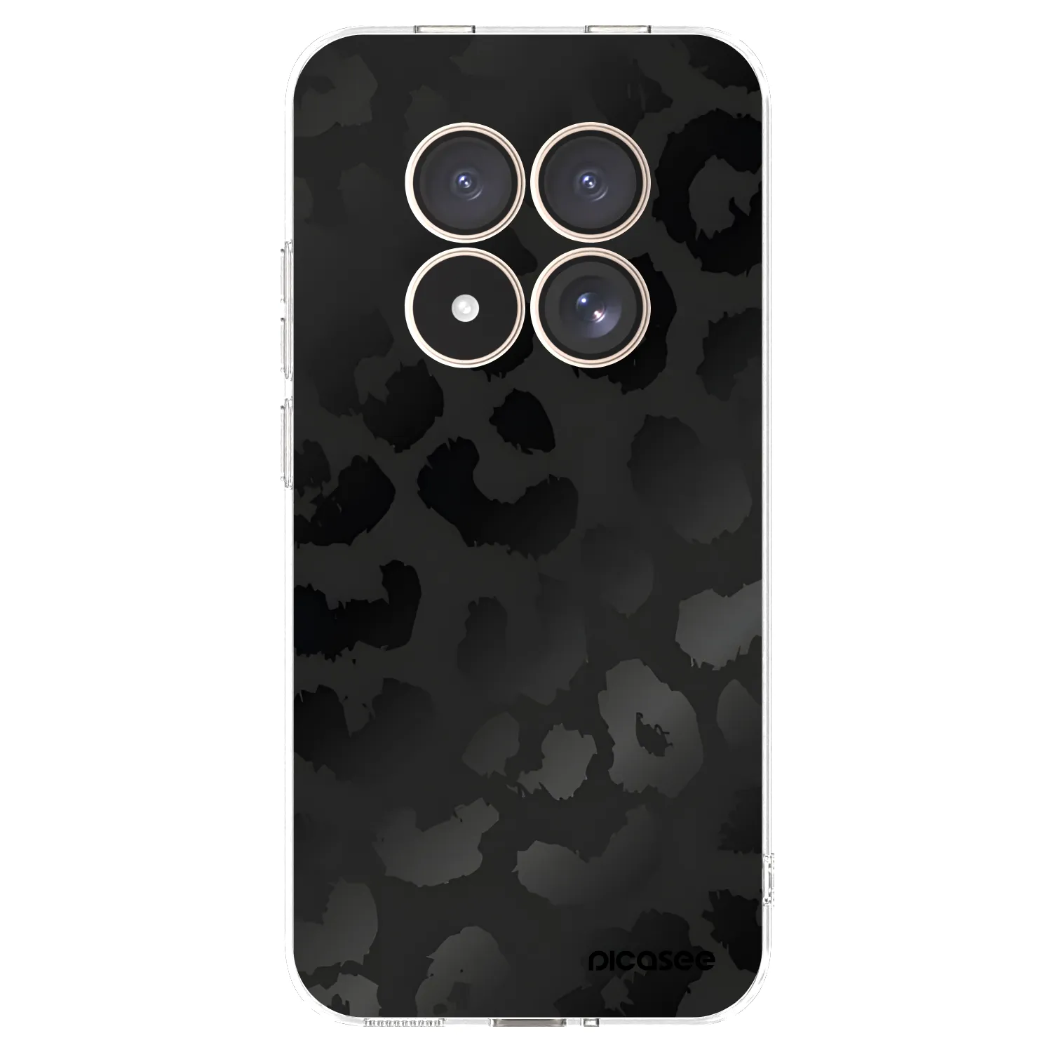 Picasee Xiaomi Redmi Note 15 Pro 4G Hülle - Transparentes Silikon - Midnight Leopard
