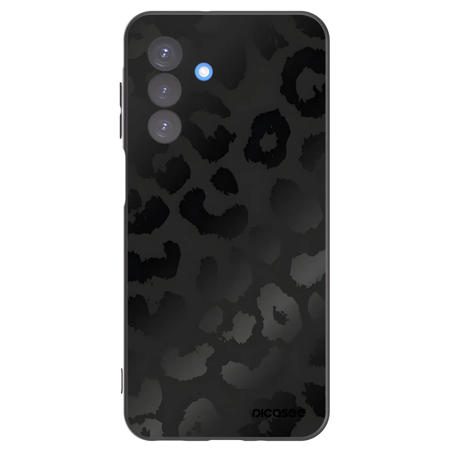 Picasee Samsung Galaxy A17 5G Hülle - Schwarzes Silikon - Midnight Leopard