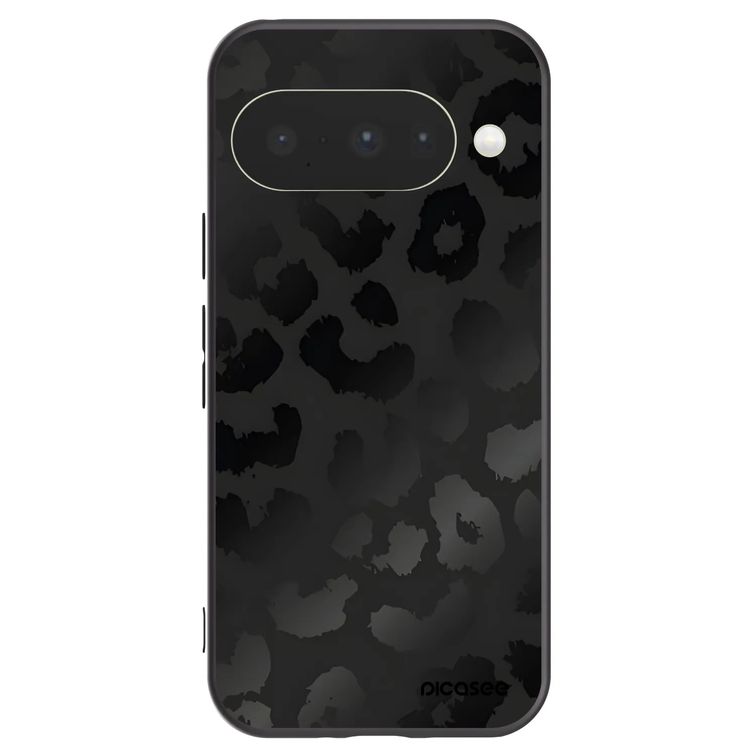 Picasee Google Pixel 10 Hülle - Schwarzes Silikon - Midnight Leopard