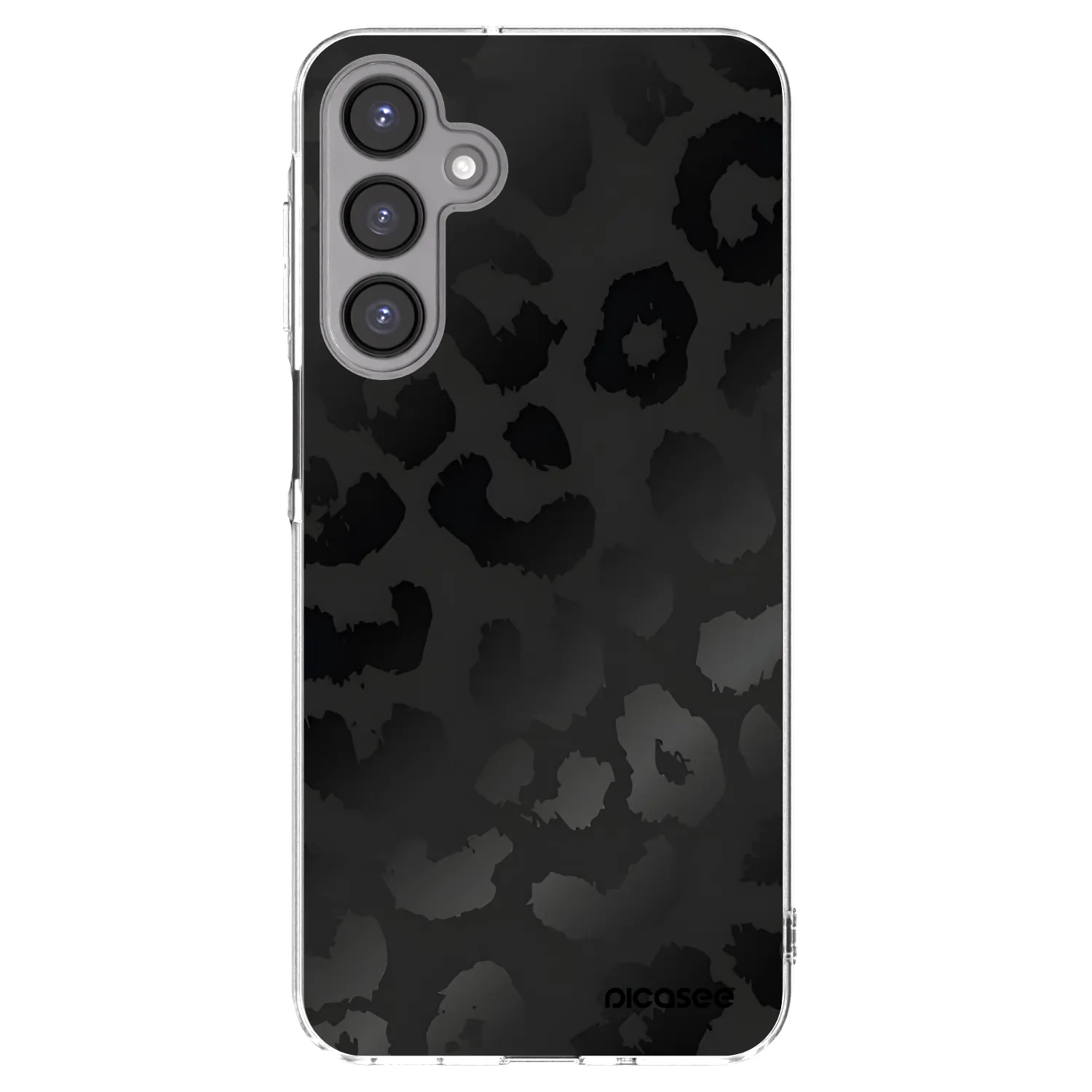Picasee Samsung Galaxy A16 4G Hülle - Transparentes Silikon - Midnight Leopard