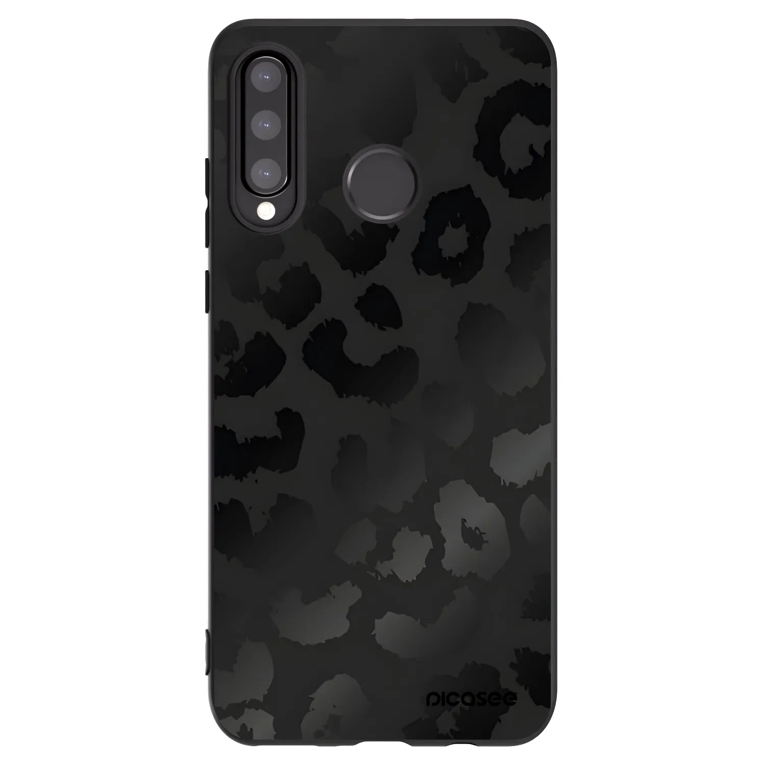 Picasee Huawei P30 Lite Hülle - Schwarzes Silikon - Midnight Leopard