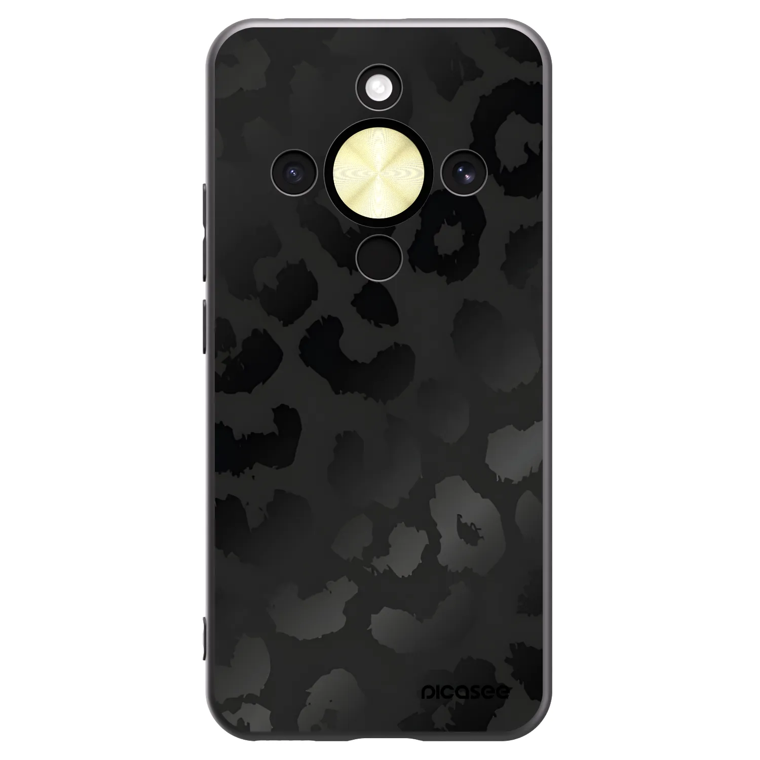 Picasee Honor Magic8 Lite 5G Hülle - Schwarzes Silikon - Midnight Leopard