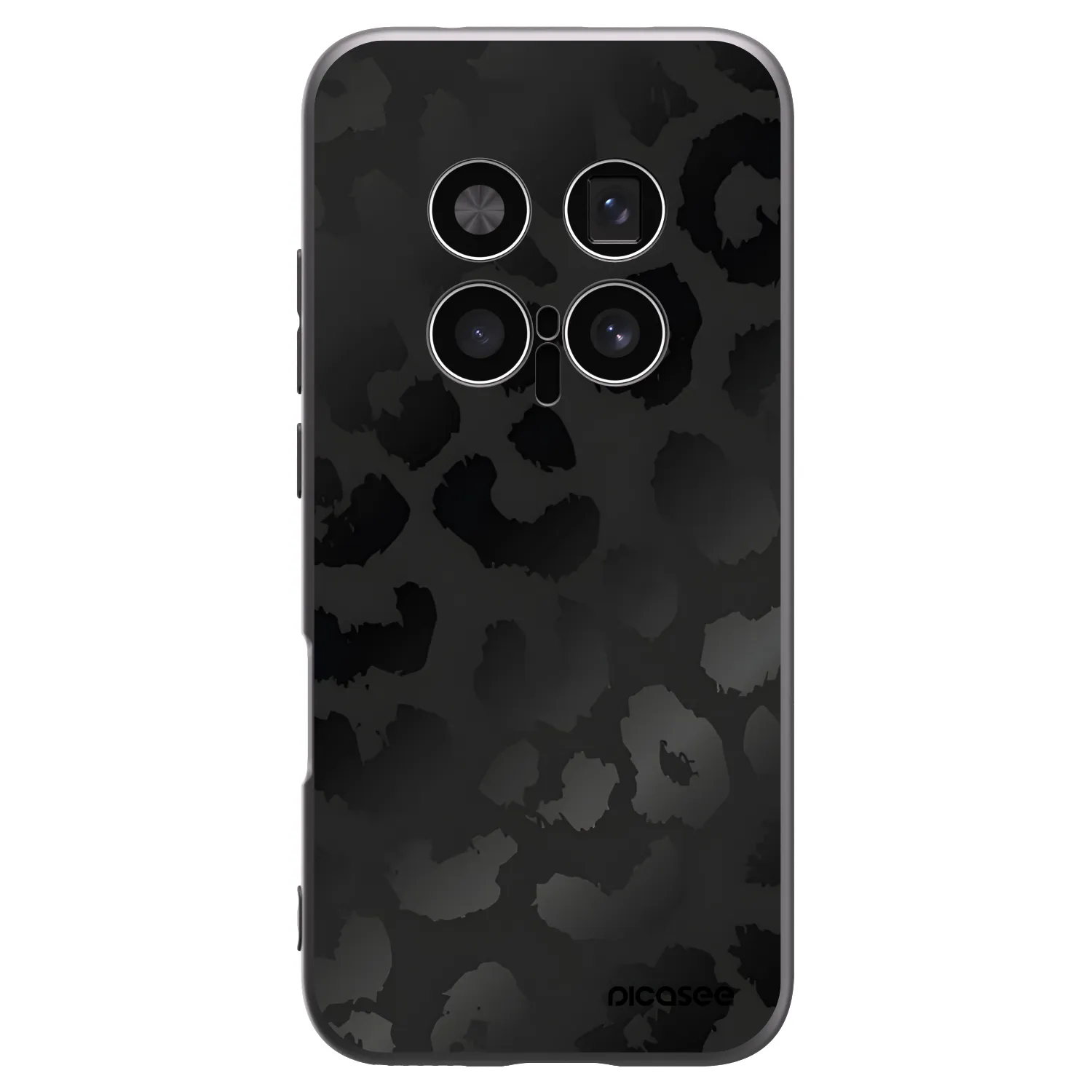 Picasee Honor Magic8 Pro 5G Hülle - Schwarzes Silikon - Midnight Leopard