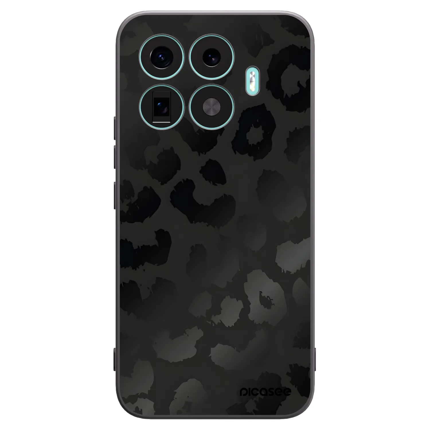 Picasee Xiaomi 17T Pro Hülle - Schwarzes Silikon - Midnight Leopard