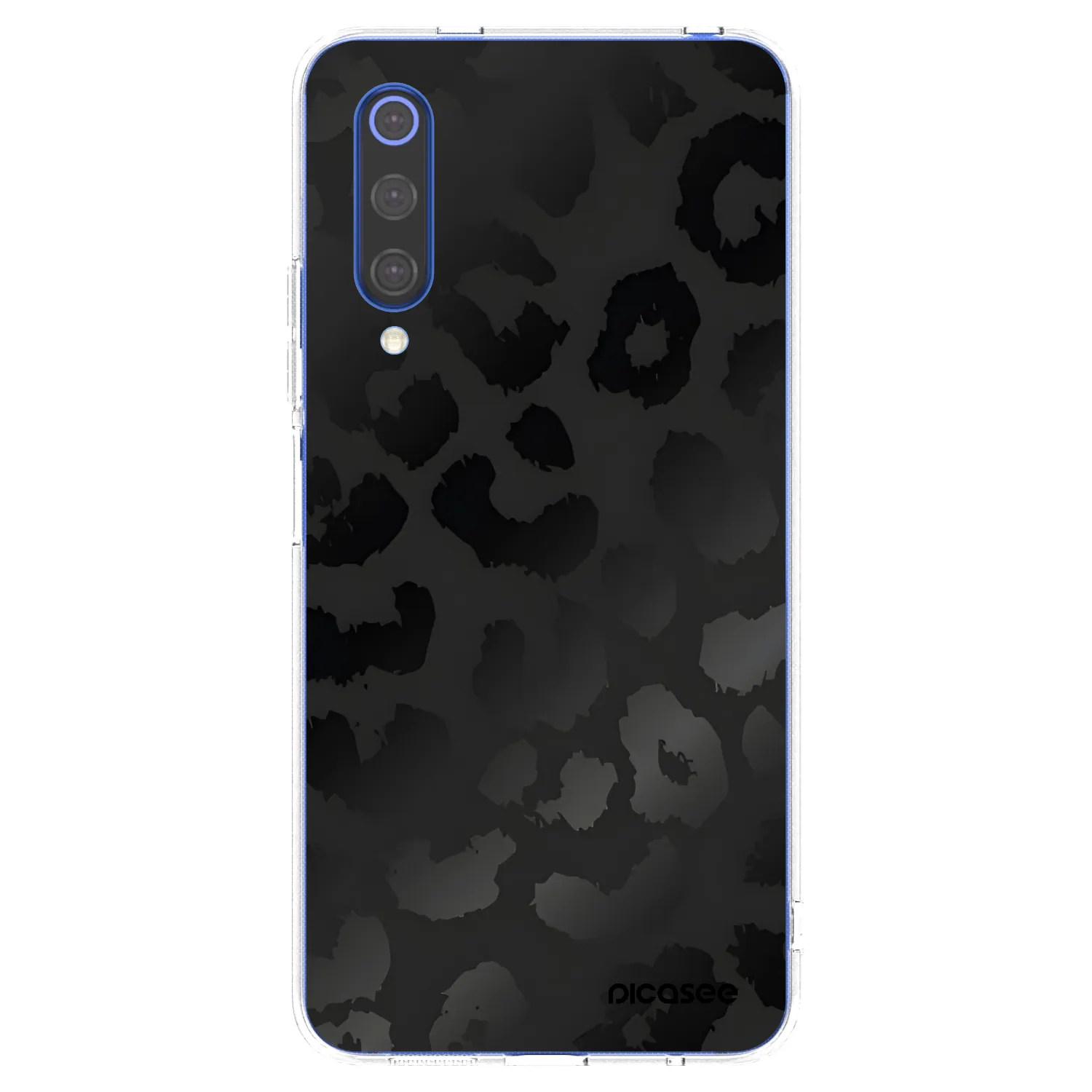 Picasee Xiaomi Mi 9 SE Hülle - Transparentes Silikon - Midnight Leopard