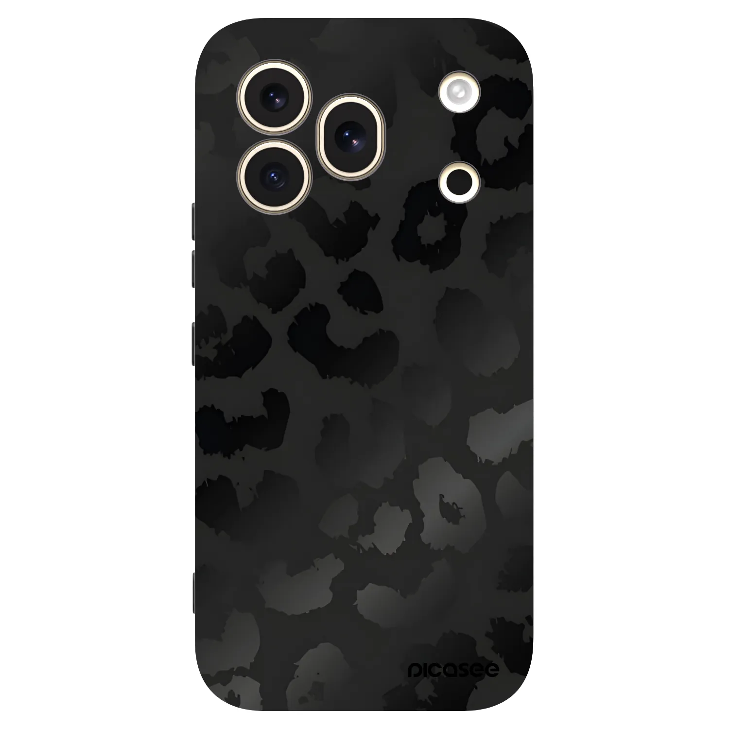Picasee Honor 600 Pro Hülle - Schwarzes Silikon - Midnight Leopard