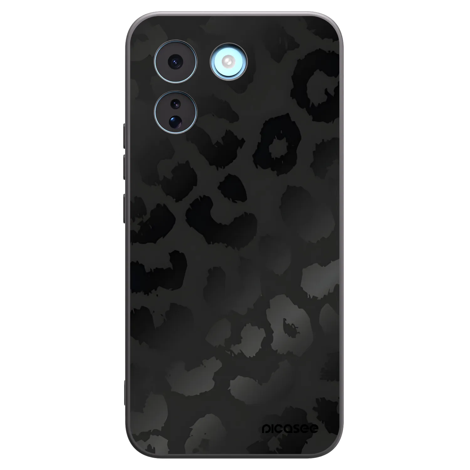 Picasee Xiaomi Redmi Note 17 Pro MAX 5G Hülle - Schwarzes Silikon - Midnight Leopard