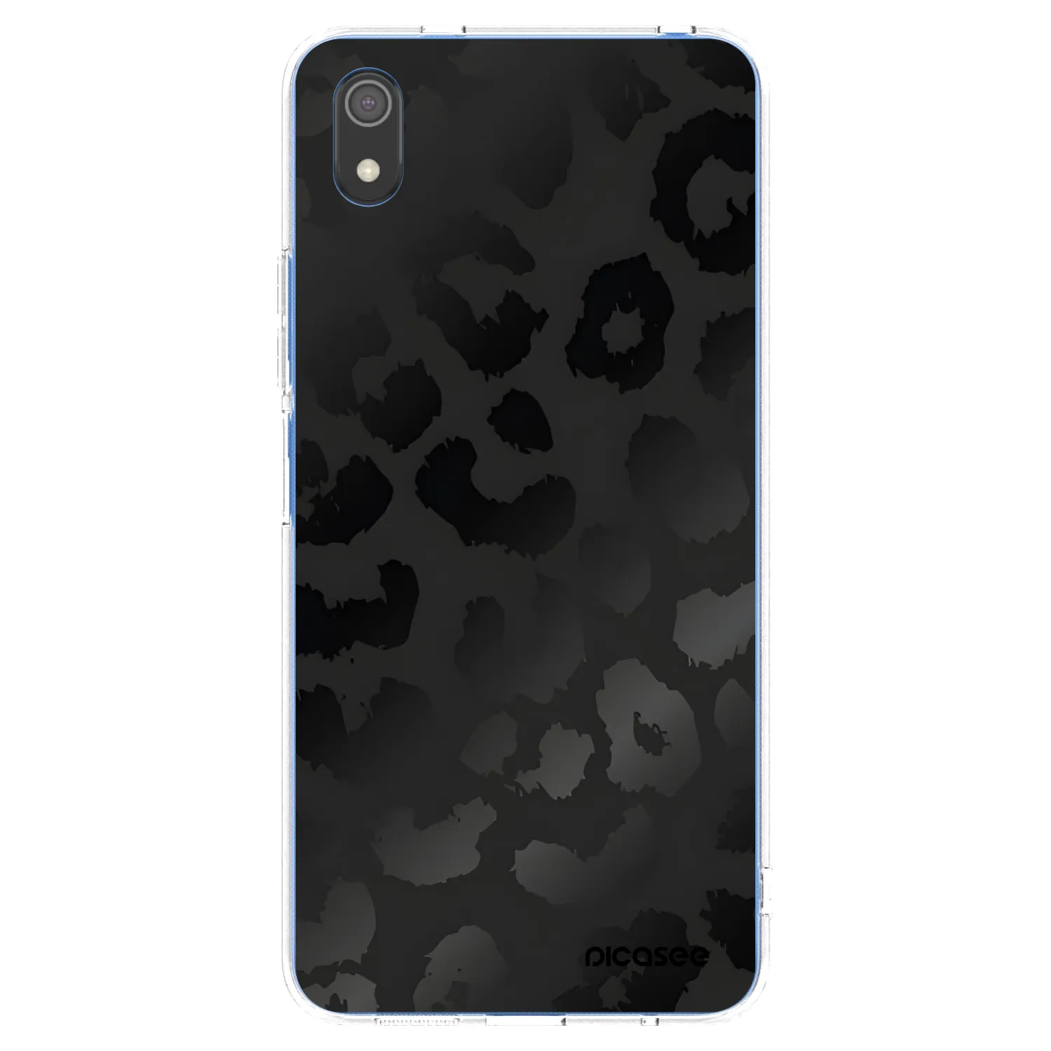 Picasee Xiaomi Redmi 7A Hülle - Transparentes Silikon - Midnight Leopard