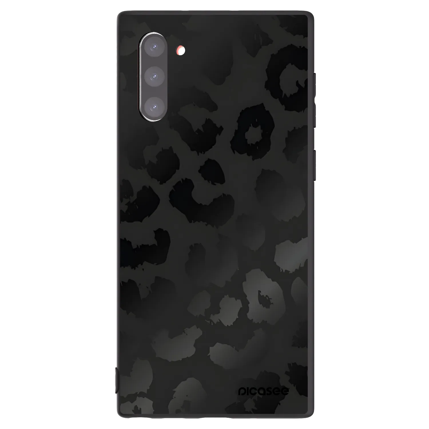 Picasee Samsung Galaxy Note 10 N970F Hülle - Schwarzes Silikon - Midnight Leopard