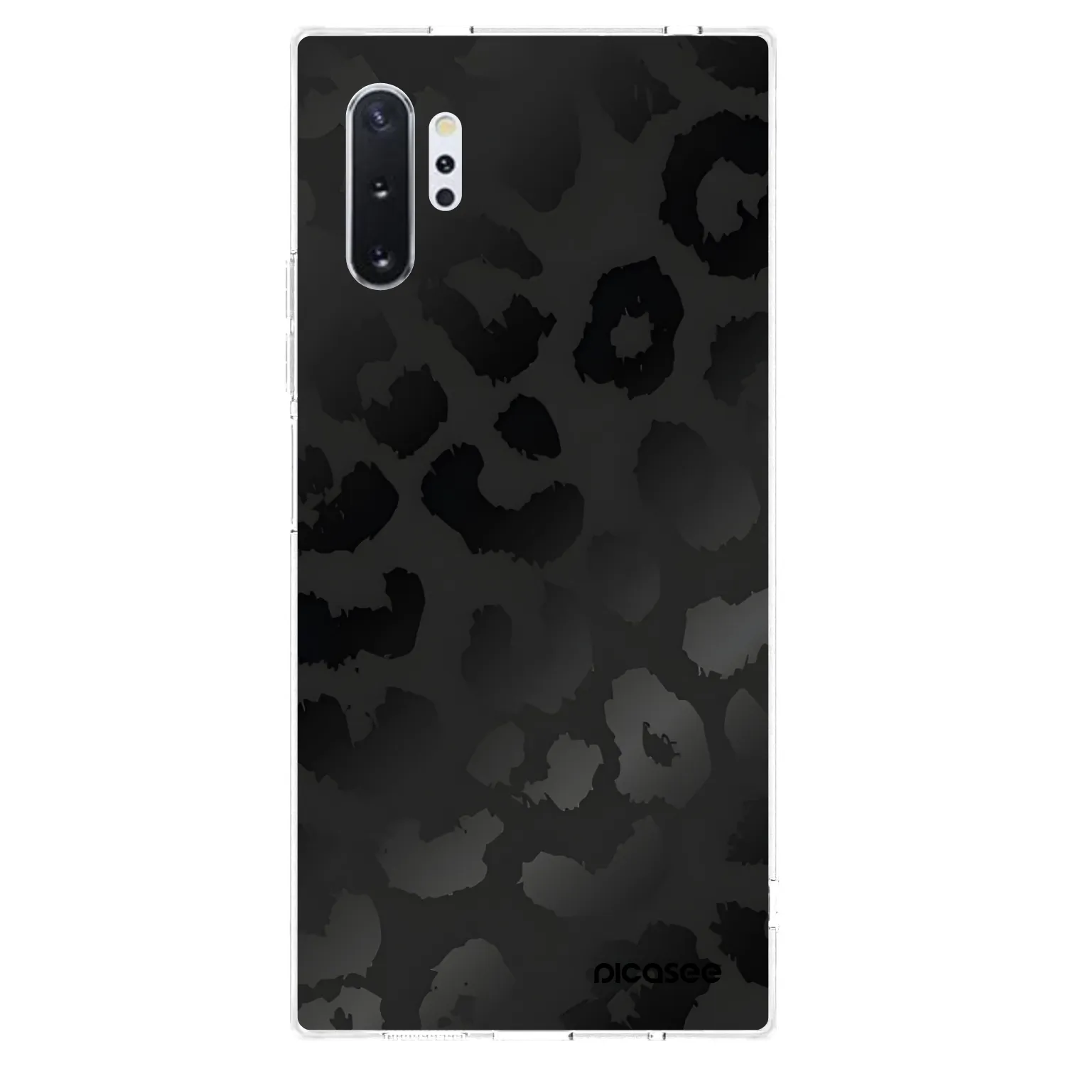 Picasee Samsung Galaxy Note 10+ N975F Hülle - Transparentes Silikon - Midnight Leopard