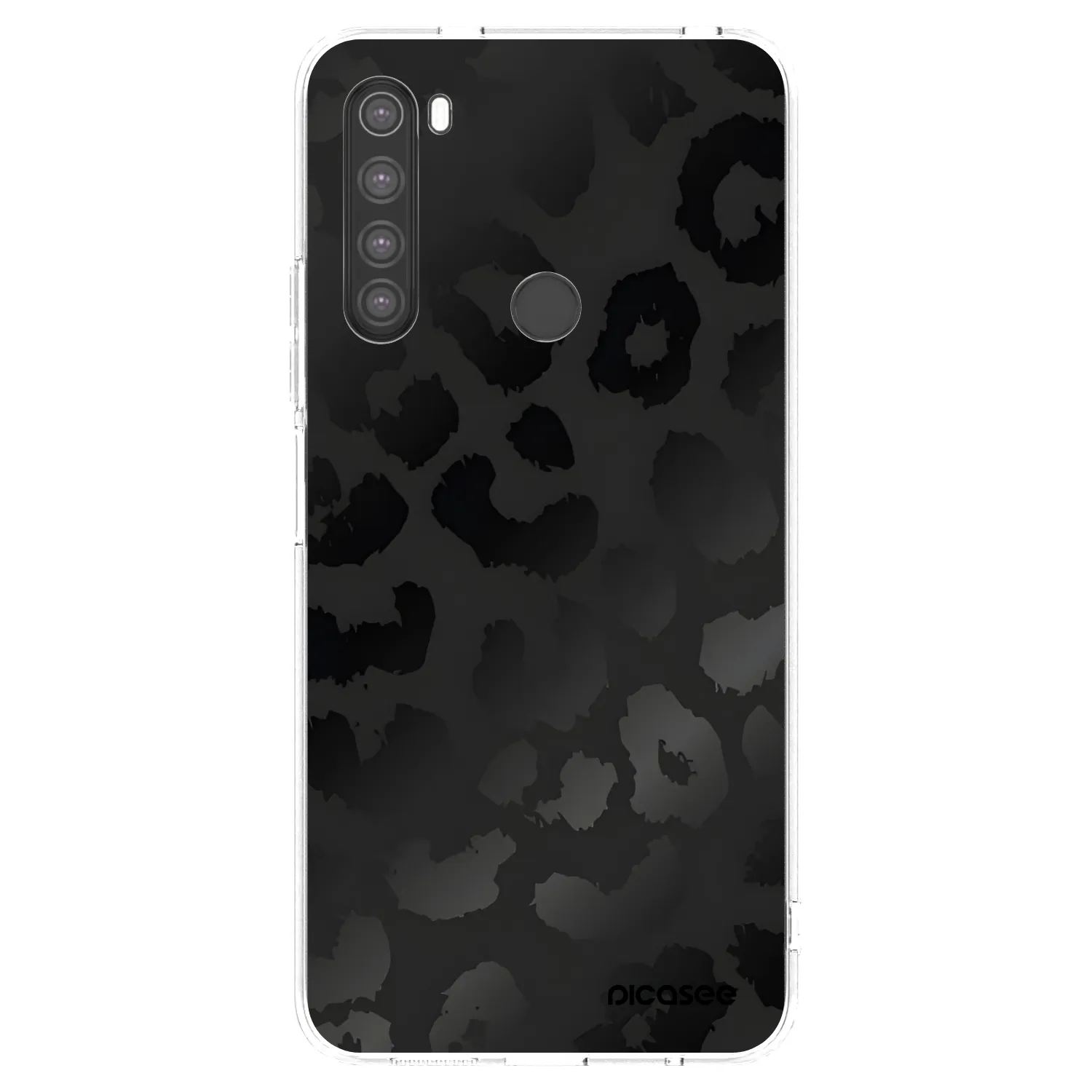 Picasee Xiaomi Redmi Note 8 Hülle - Transparentes Silikon - Midnight Leopard