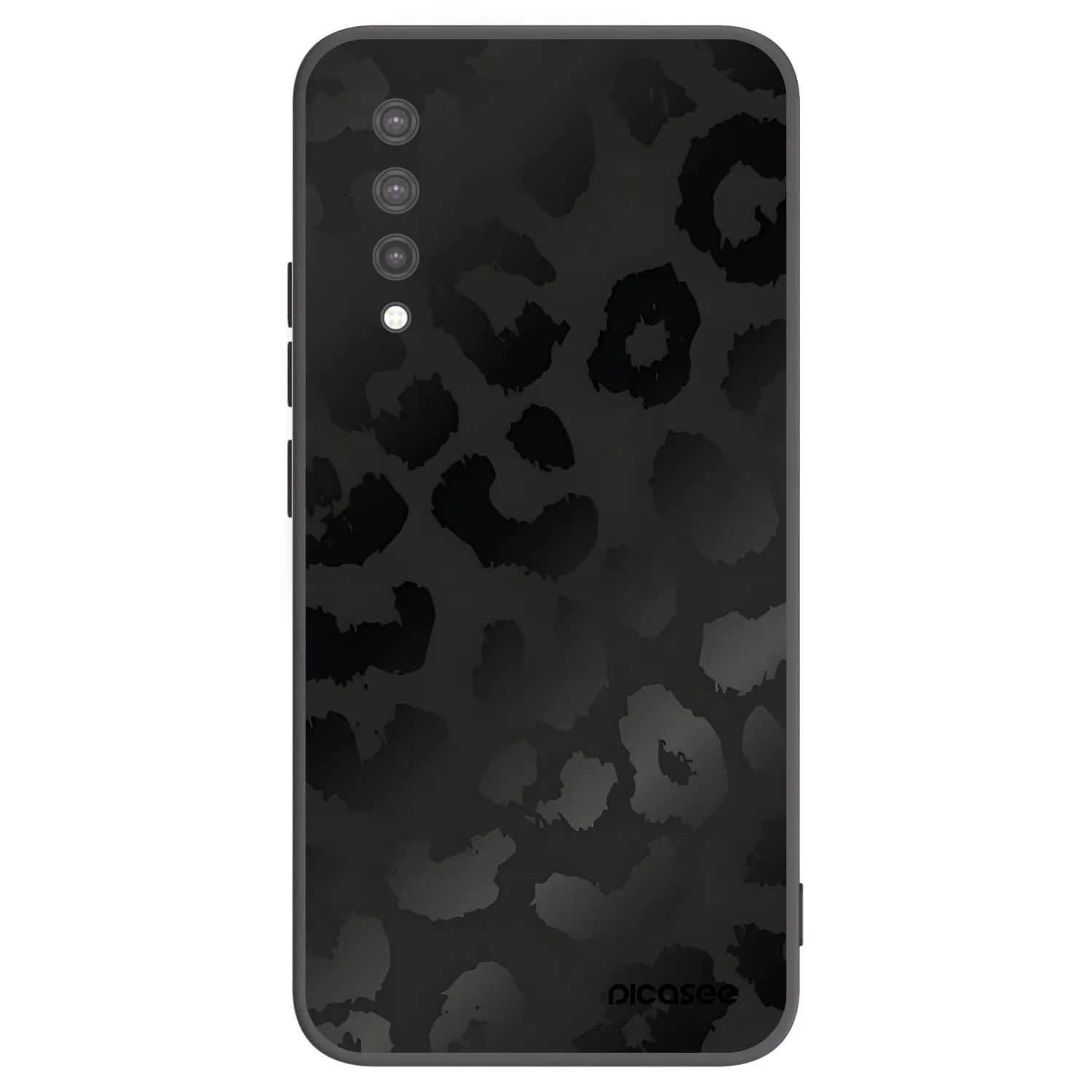 Picasee Xiaomi Mi 9 Lite Hülle - Schwarzes Silikon - Midnight Leopard