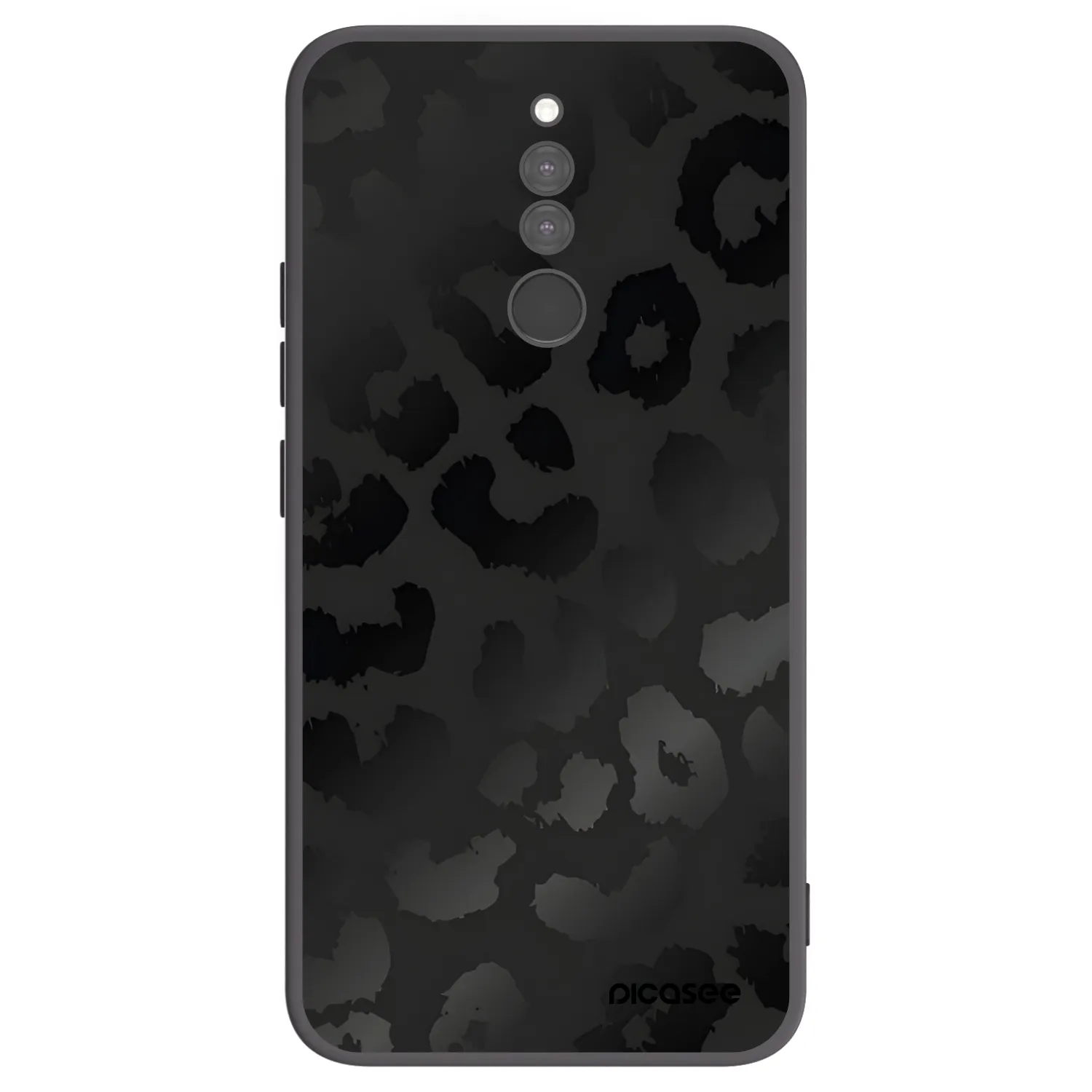 Picasee Xiaomi Redmi 8 Hülle - Schwarzes Silikon - Midnight Leopard