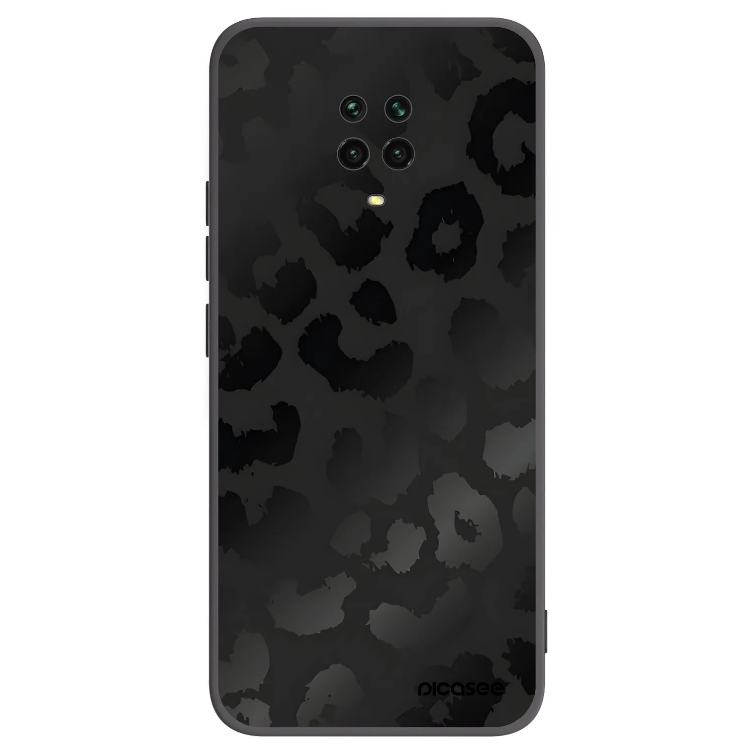 Picasee Xiaomi Redmi Note 9 Pro Hülle - Schwarzes Silikon - Midnight Leopard