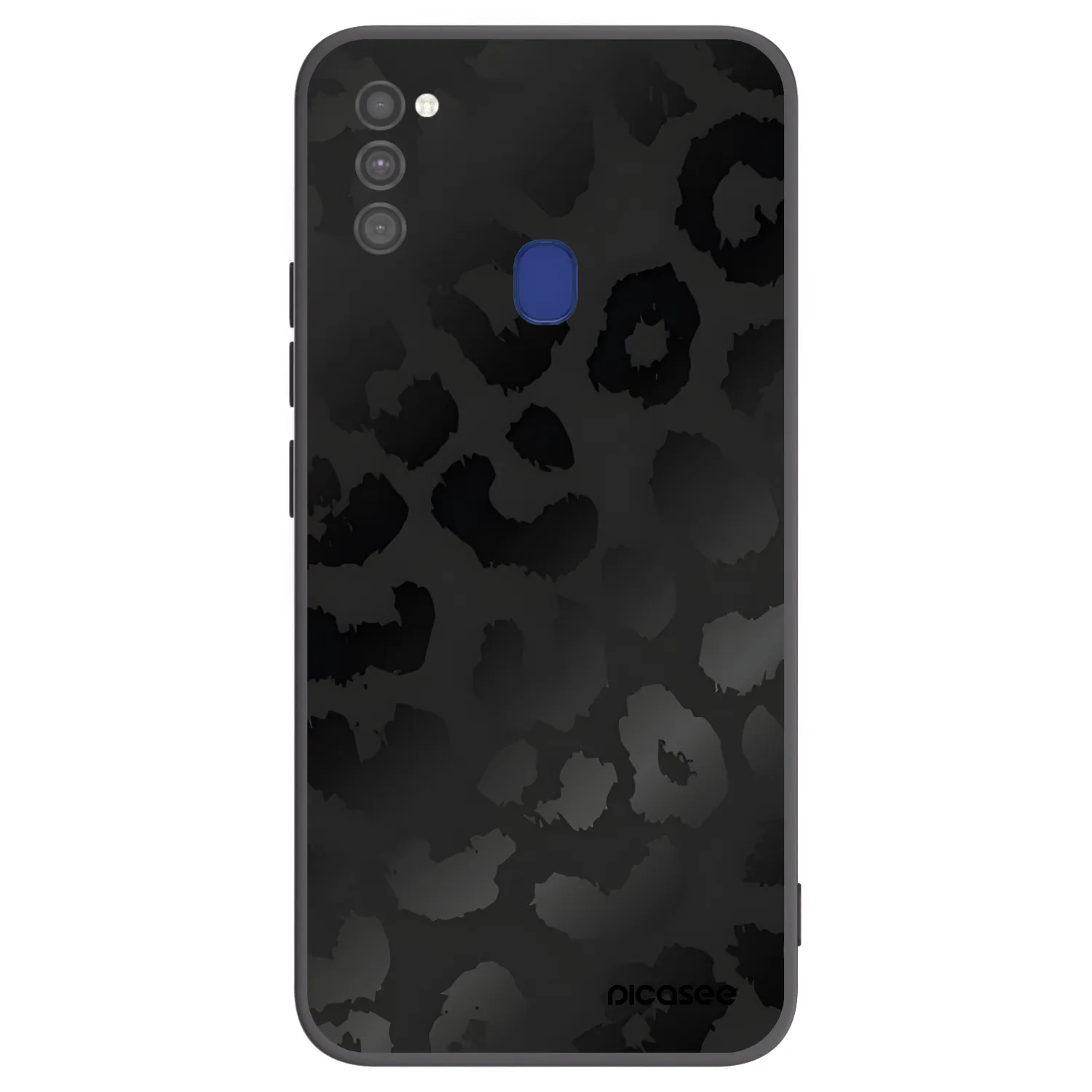Picasee Samsung Galaxy M21 M215F Hülle - Schwarzes Silikon - Midnight Leopard