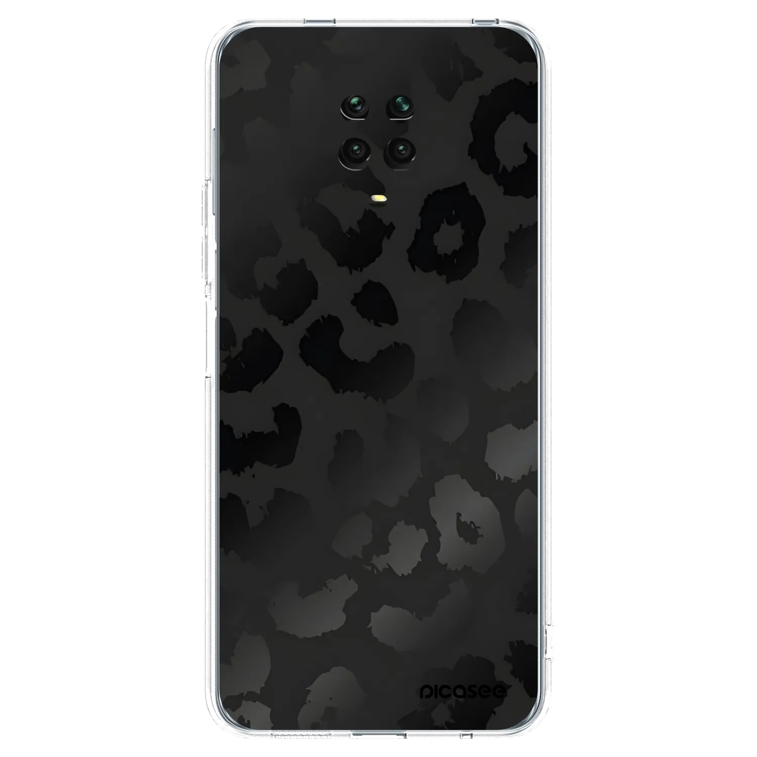 Picasee Xiaomi Redmi Note 9S Hülle - Transparentes Silikon - Midnight Leopard