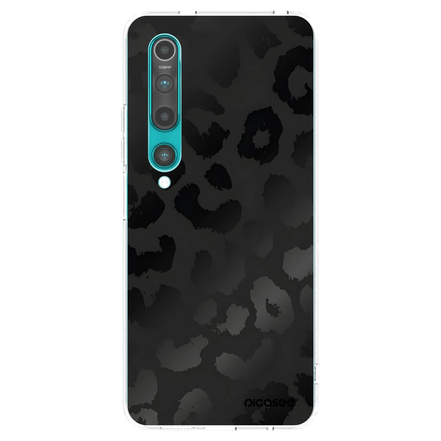 Picasee Xiaomi Mi 10 Hülle - Transparentes Silikon - Midnight Leopard
