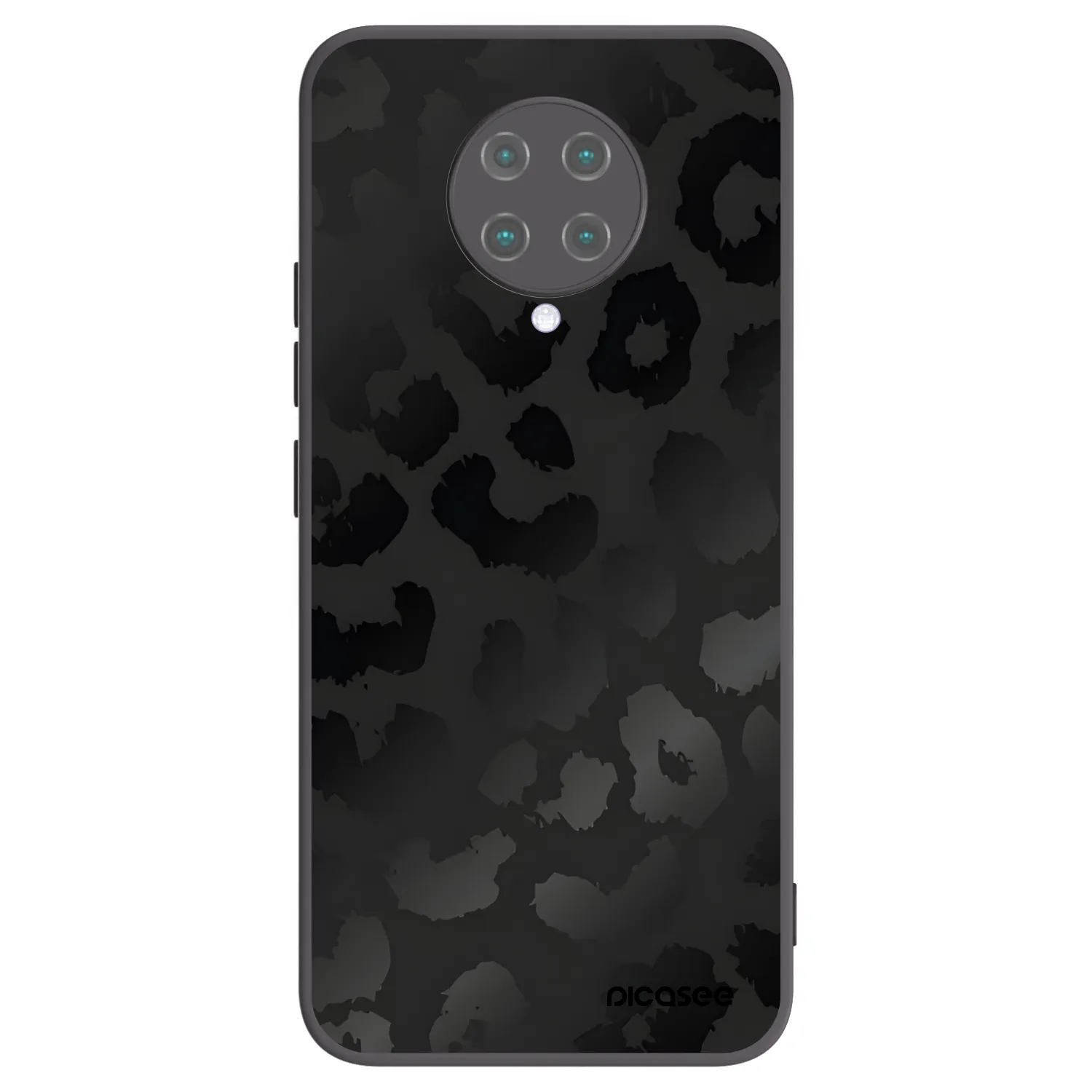 Picasee Xiaomi Poco F2 Pro Hülle - Schwarzes Silikon - Midnight Leopard