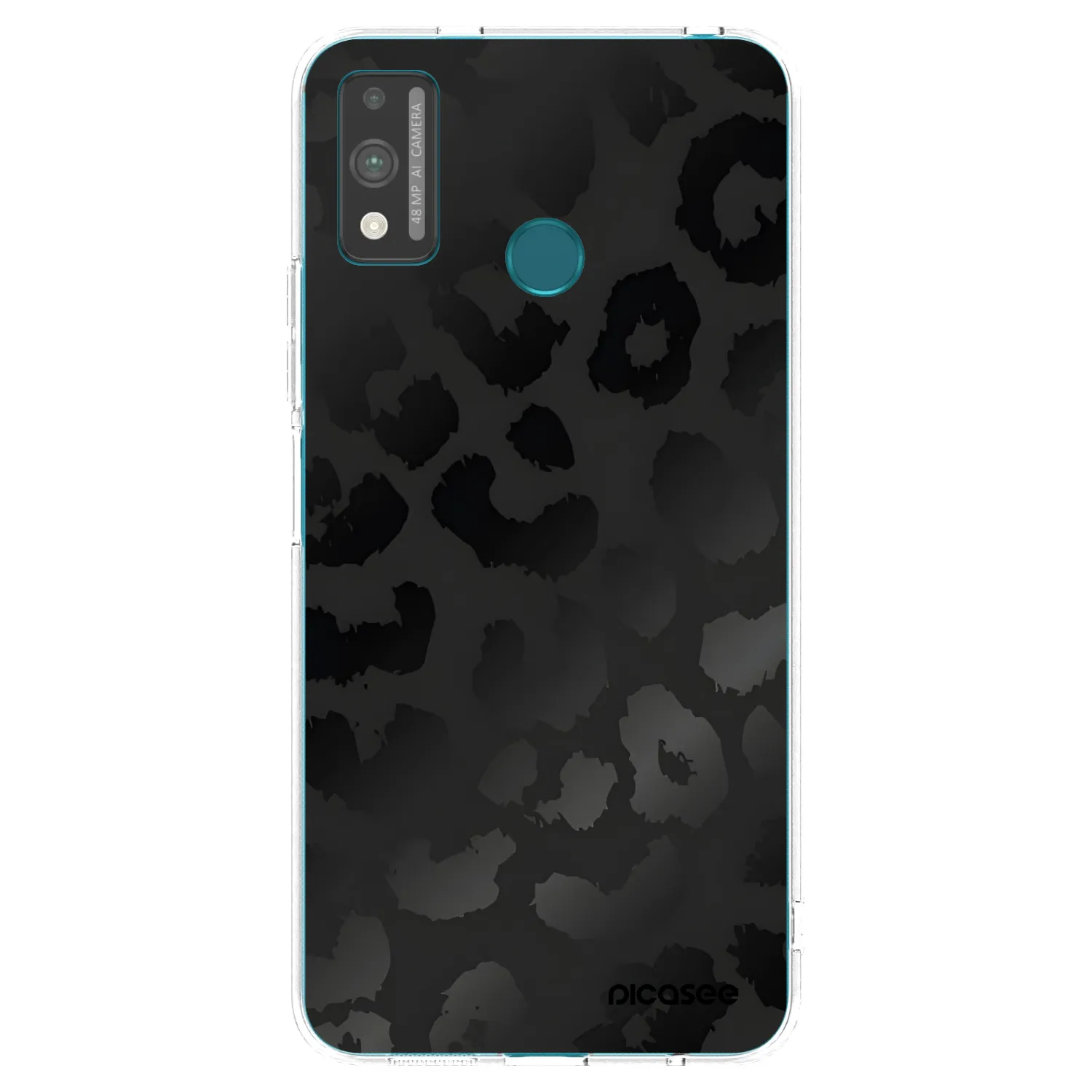Picasee Honor 9X Lite Hülle - Transparentes Silikon - Midnight Leopard