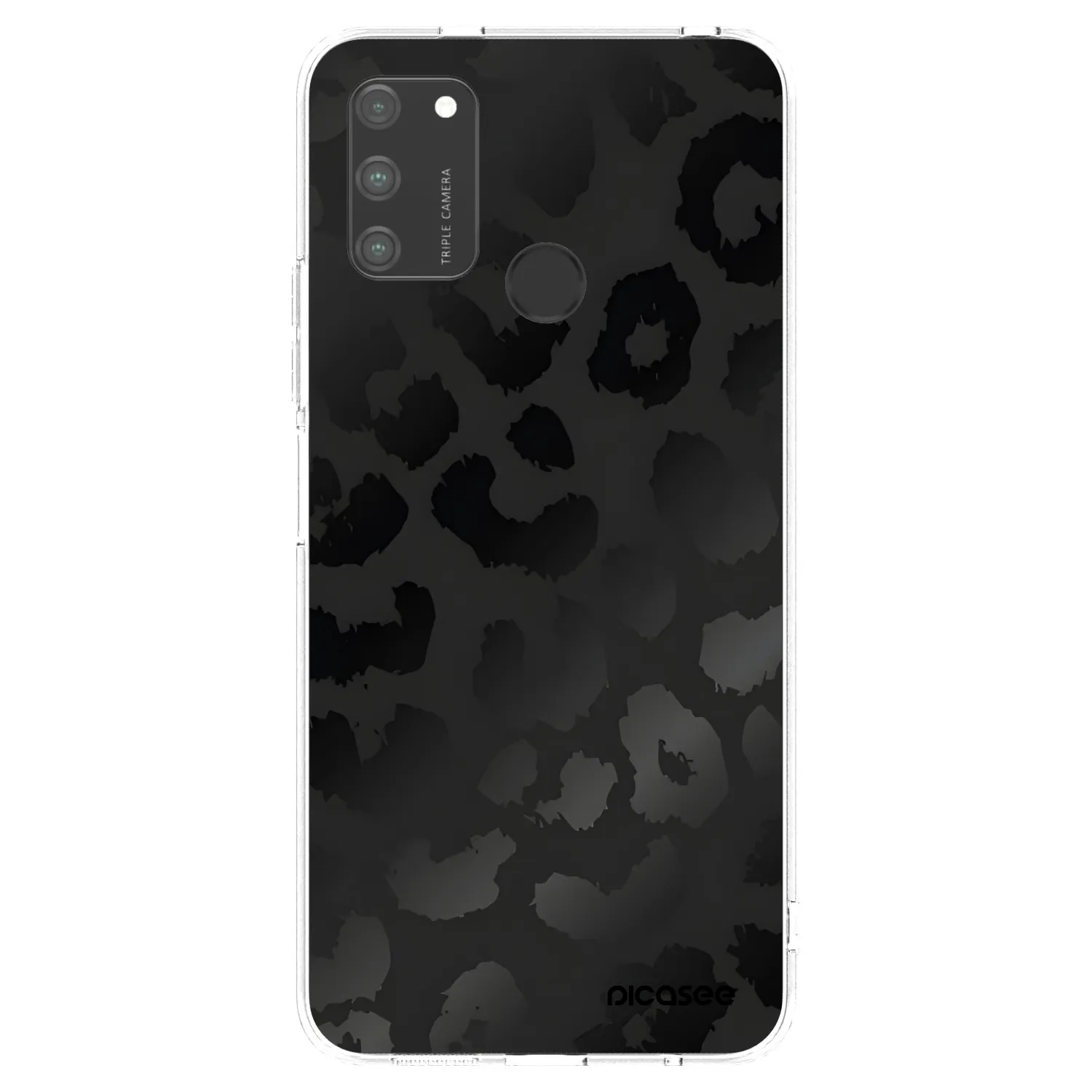 Picasee Honor 9A Hülle - Transparentes Silikon - Midnight Leopard