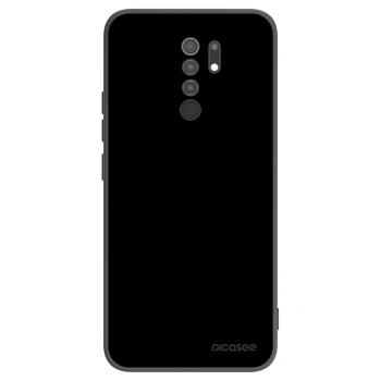 Picasee Xiaomi Redmi 9 Hülle - Schwarzes Silikon - Black Bliss
