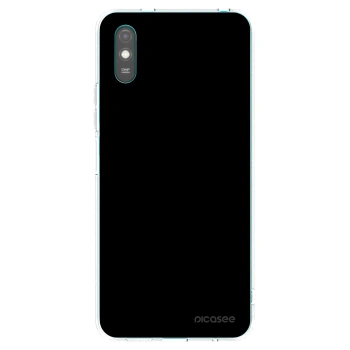 Picasee Xiaomi Redmi 9A Hülle - Transparentes Silikon - Black Bliss