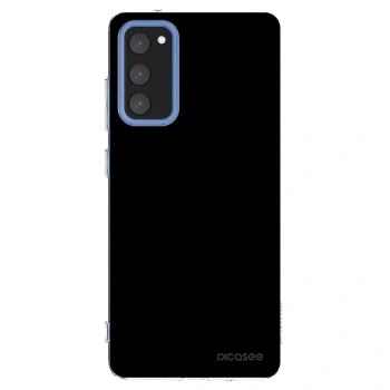 Picasee Samsung Galaxy S20 FE Hülle - Transparentes Silikon - Black Bliss