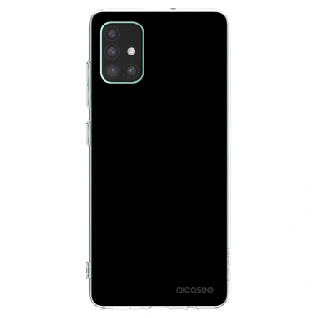 Picasee Samsung Galaxy M51 M515F Hülle - Transparentes Silikon - Black Bliss