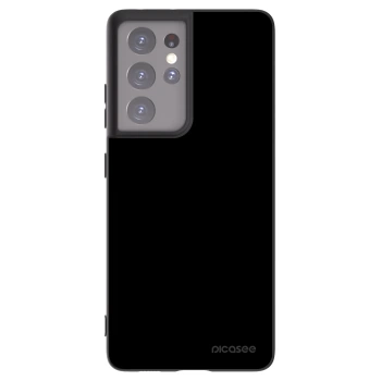 Picasee Samsung Galaxy S21 Ultra 5G G998B Hülle - Schwarzes Silikon - Black Bliss