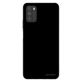 Picasee Xiaomi Poco M3 Hülle - Transparentes Silikon - Black Bliss