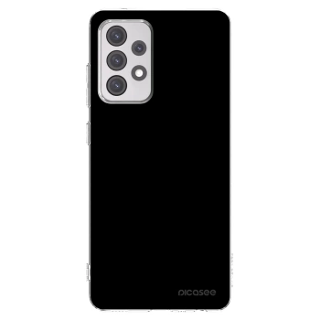 Picasee Samsung Galaxy A52 5G A525F Hülle - Transparentes Silikon - Black Bliss