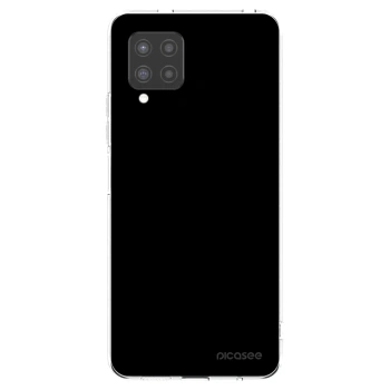 Picasee Samsung Galaxy A42 A426B Hülle - Transparentes Silikon - Black Bliss