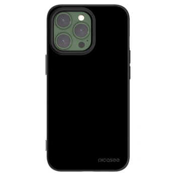 Picasee Apple iPhone 13 Pro Hülle - Schwarzes Silikon - Black Bliss