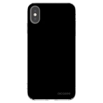 Picasee Apple iPhone XS Max Hülle - Transparentes Silikon - Black Bliss