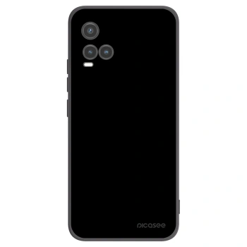 Picasee Vivo Y33s Hülle - Schwarzes Silikon - Black Bliss