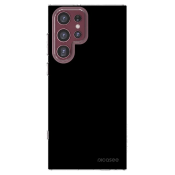 Picasee Samsung Galaxy S22 Ultra 5G Hülle - Transparentes Silikon - Black Bliss