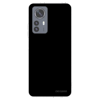 Picasee Xiaomi 12 Pro Hülle - Transparentes Silikon - Black Bliss