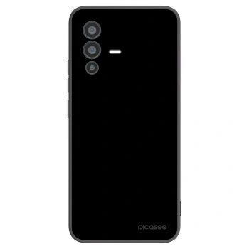 Picasee Vivo V23 5G Hülle - Schwarzes Silikon - Black Bliss