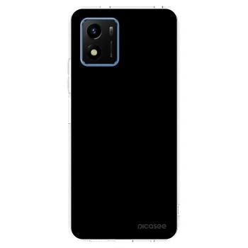 Picasee Vivo Y01 Hülle - Transparentes Silikon - Black Bliss
