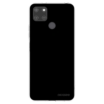 Picasee Realme C21Y Hülle - Transparentes Silikon - Black Bliss