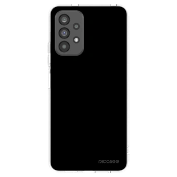 Picasee Samsung Galaxy A73 5G Hülle - Transparentes Silikon - Black Bliss