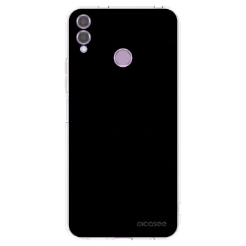 Picasee Honor 8X Hülle - Transparentes Silikon - Black Bliss