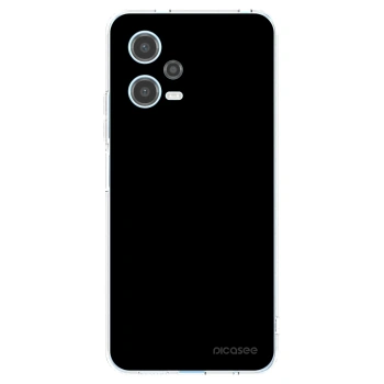 Picasee Xiaomi Redmi Note 12 5G Hülle - Transparentes Silikon - Black Bliss