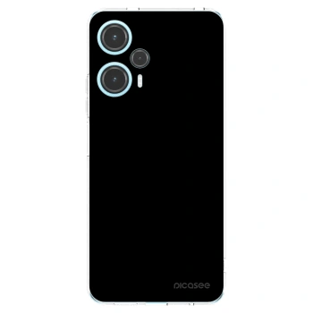 Picasee Xiaomi Poco F5 Hülle - Transparentes Silikon - Black Bliss