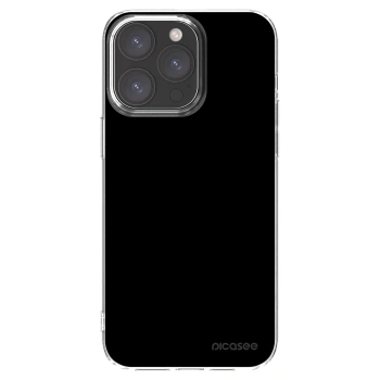 Picasee Apple iPhone 15 Pro Max Hülle - Transparentes Silikon - Black Bliss