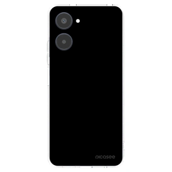 Picasee Realme 10 4G Hülle - Transparentes Silikon - Black Bliss
