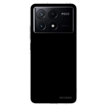 Picasee Xiaomi Poco X6 Pro Hülle - Transparentes Silikon - Black Bliss